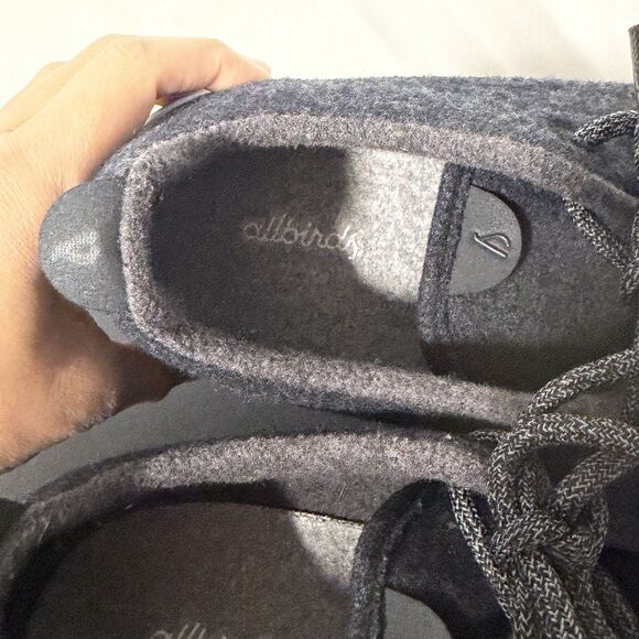 Allbirds Wool Runners Men’s Size 13 Gray /Navy Merino Wool Lace-Up Sneakers main image 5